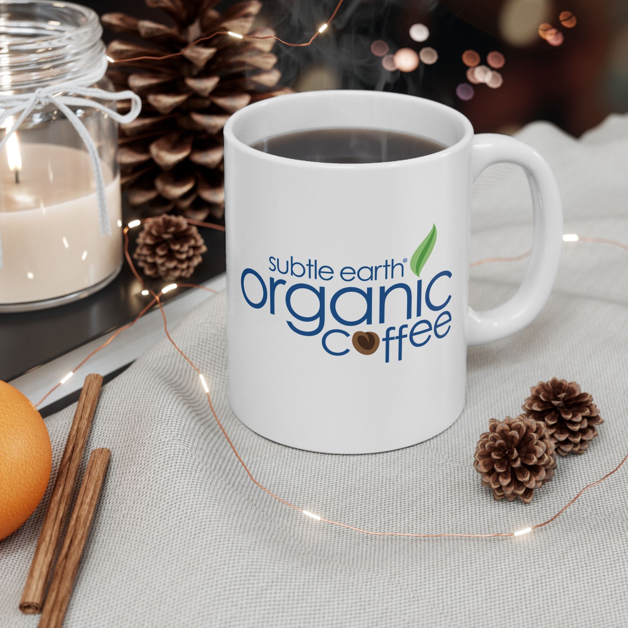 Subtle Earth Organic Coffee Ceramic Coffee Mug