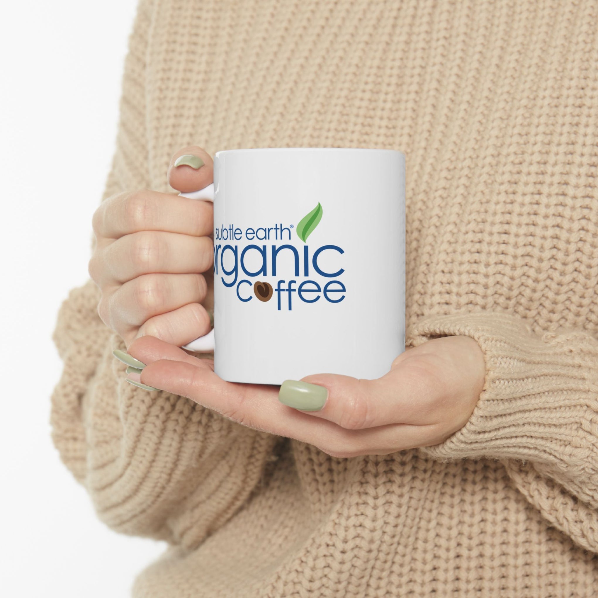 Subtle Earth Organic Coffee Ceramic Coffee Mug