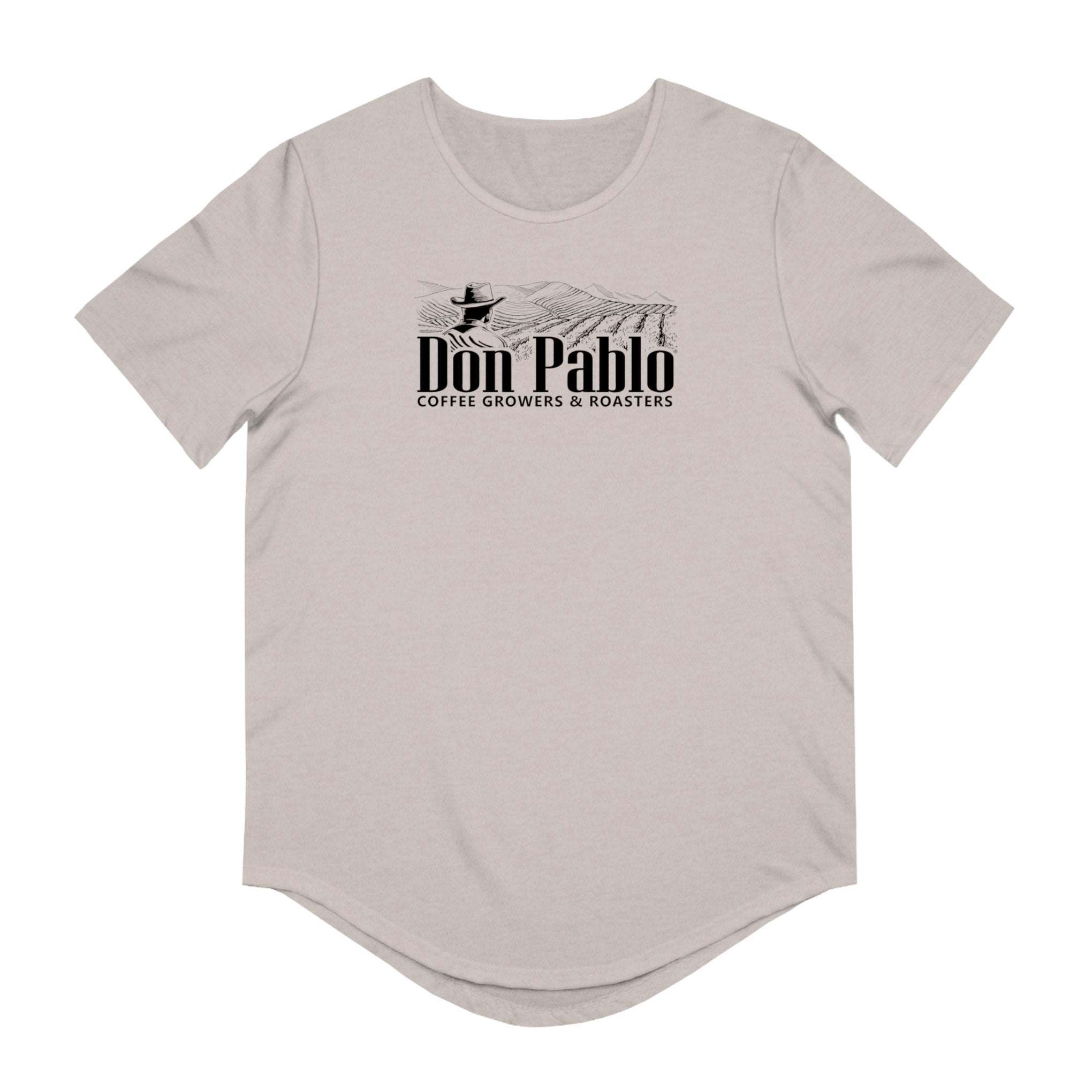 Don Pablo Coffee Curved Hem T-shirt
