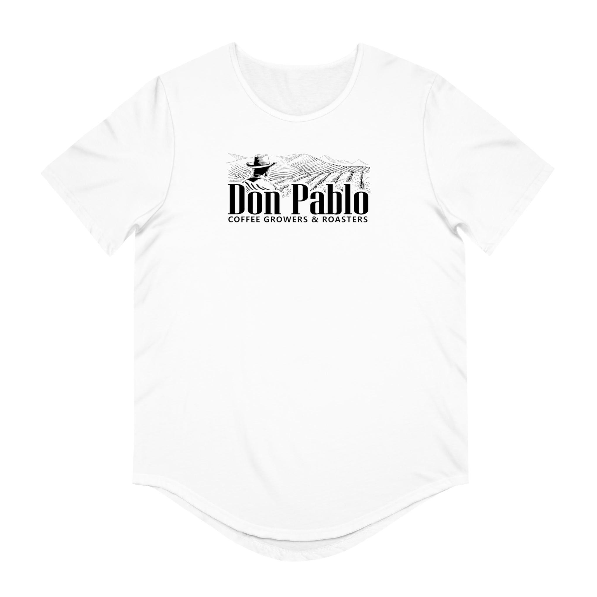 Don Pablo Coffee Curved Hem T-shirt