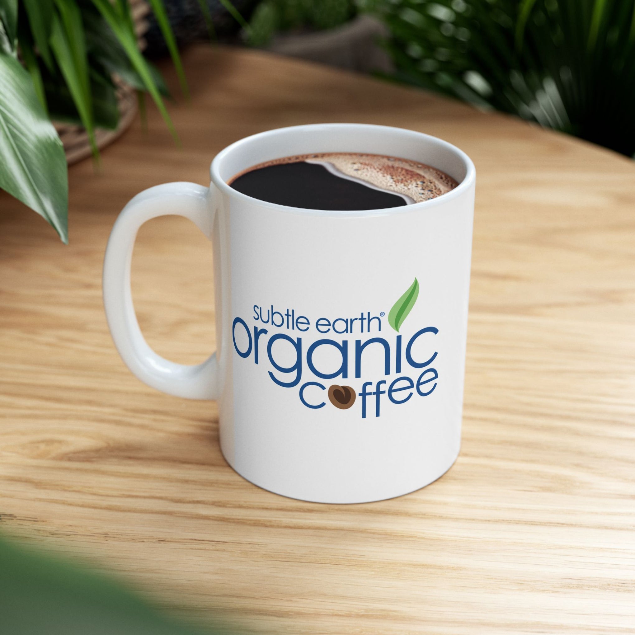 Subtle Earth Organic Coffee Ceramic Coffee Mug