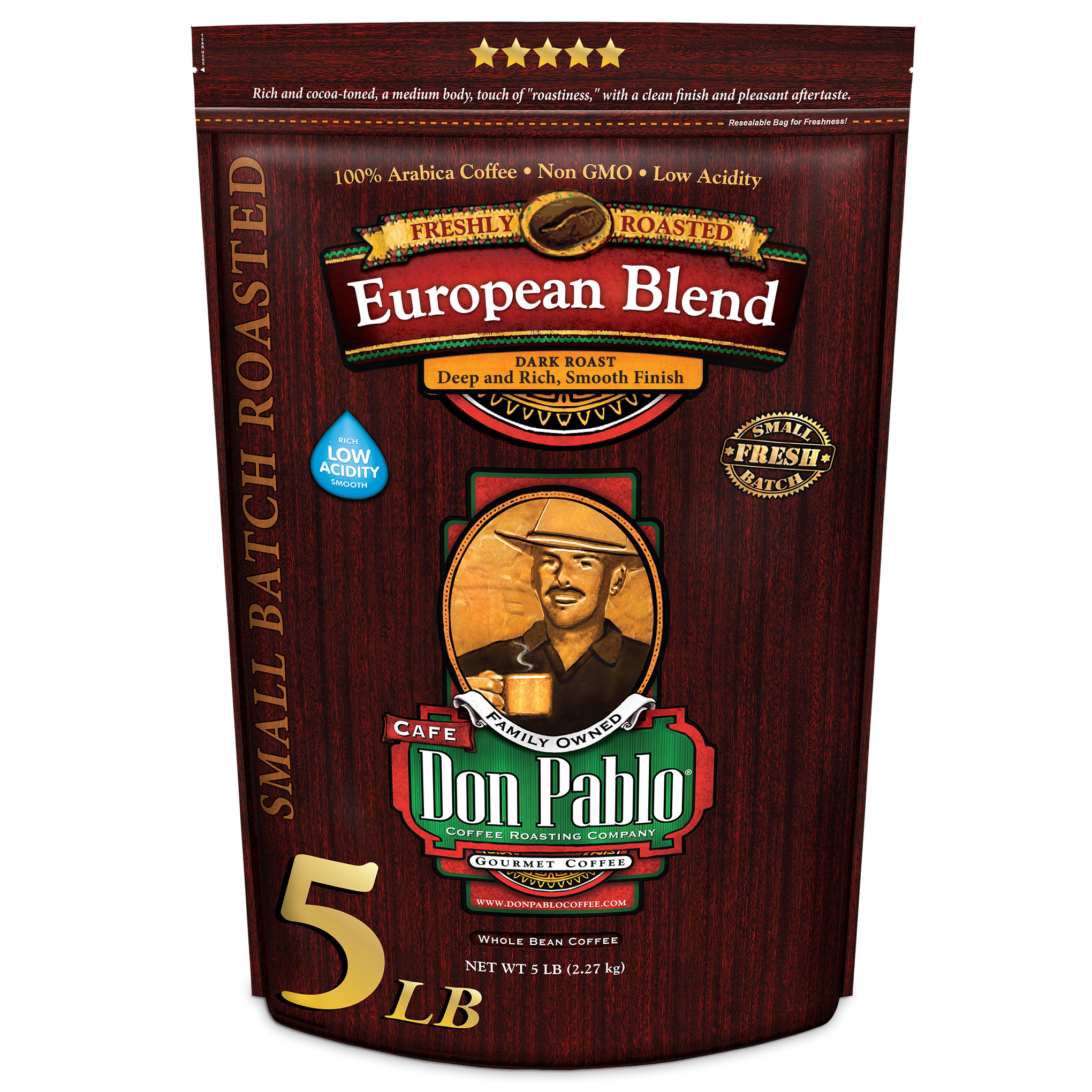 5LB Don Pablo European Blend Specialty Coffee