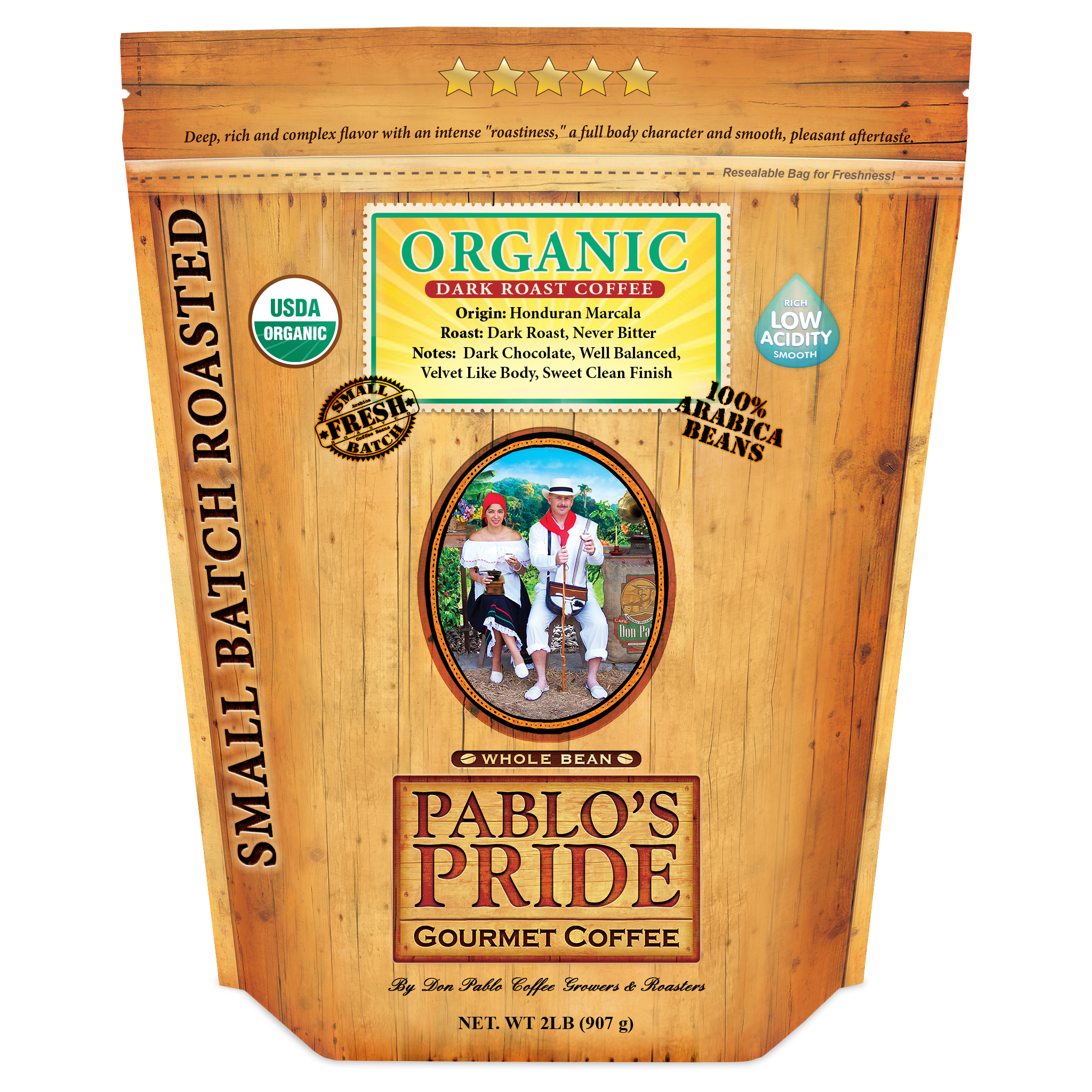 Pablo's Pride Organic Dark Roast Coffee – Don Pablo Coffee Pablo's Pride Organic Dark Roast Coffee – Don Pablo Coffee