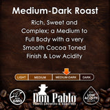 Don Pablo Signature Blend is rich, sweet and complex; a medium to full body and a very smooth cocoa toned finish with low acidity.