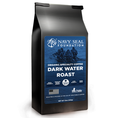 Navy SEAL Foundation Organic Specialty Coffee Dark Water Roast bag 