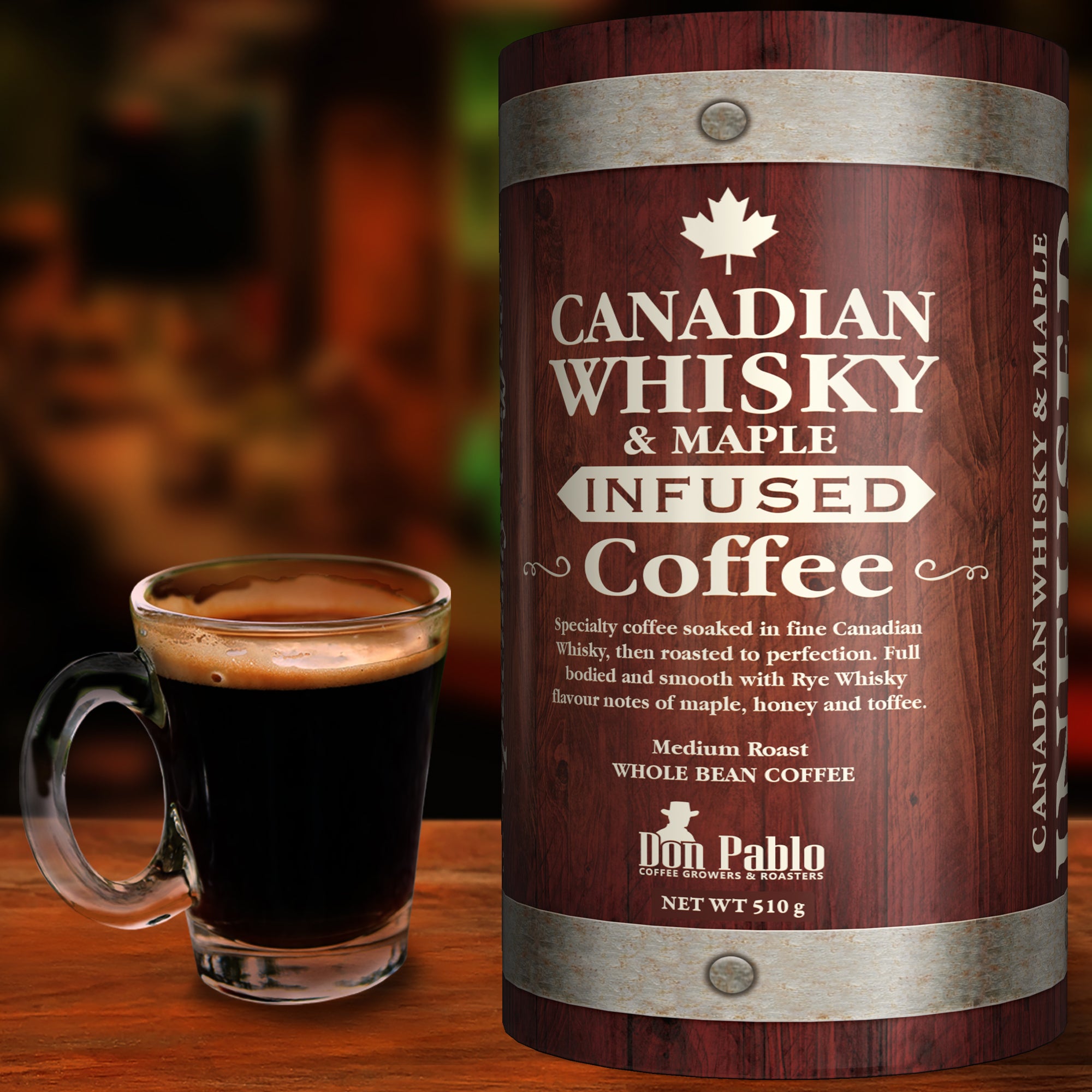 Don Pablo Canadian Whisky and Maple Infused Coffee hide