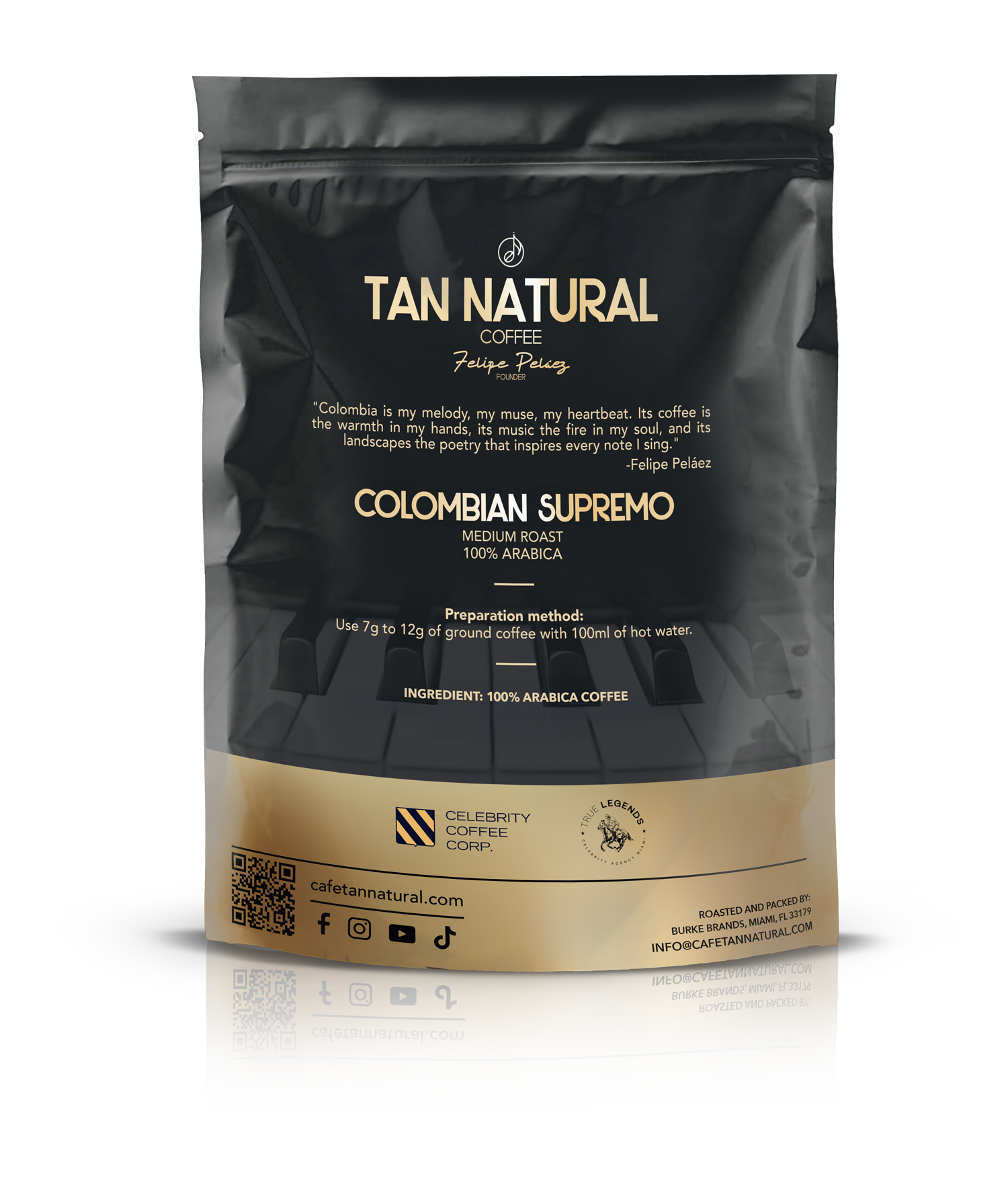 Tan Natural by Felipe Peláez - Organic Medium Roast Coffee