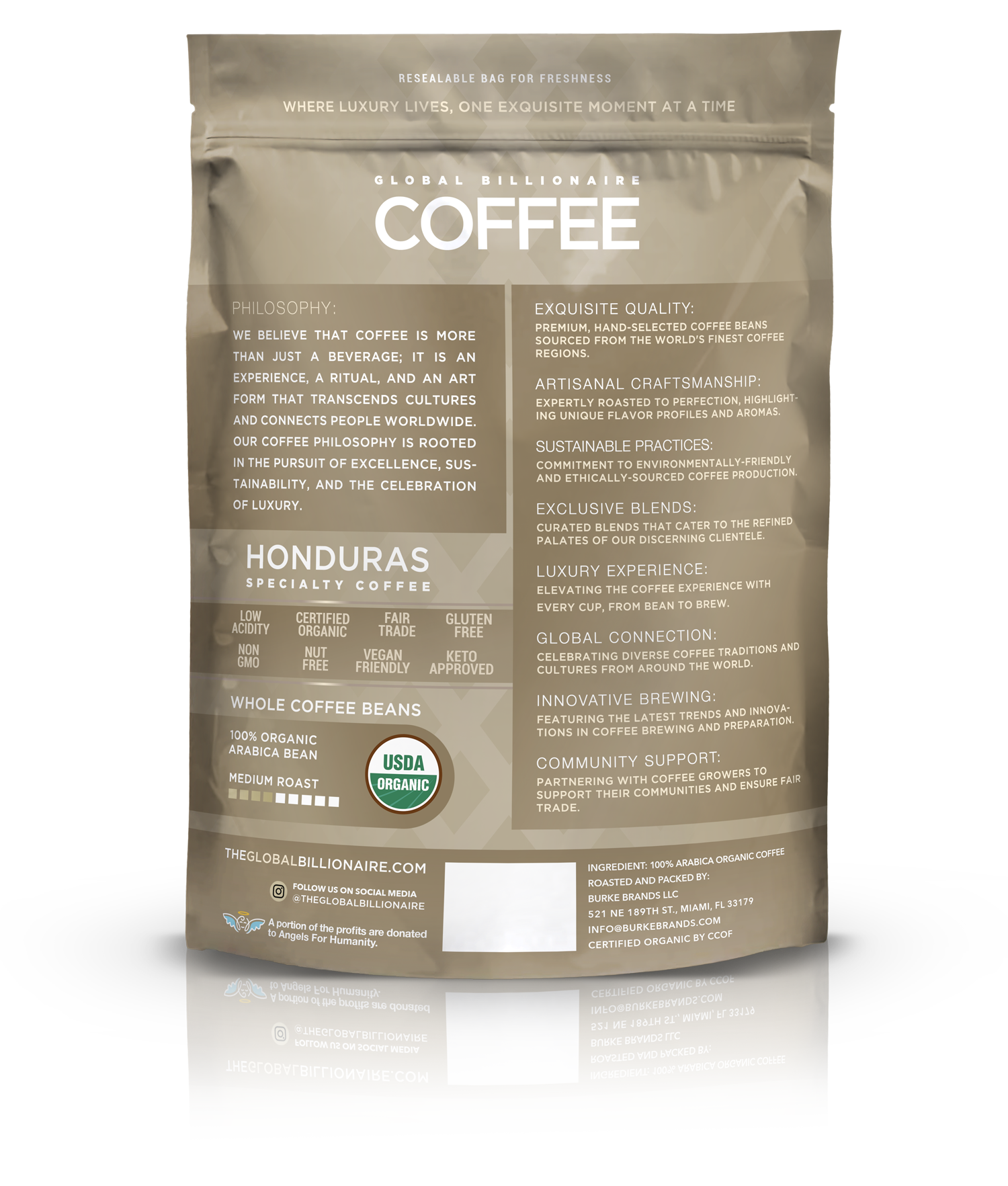 Global Billionare Organic Medium Roast Coffee