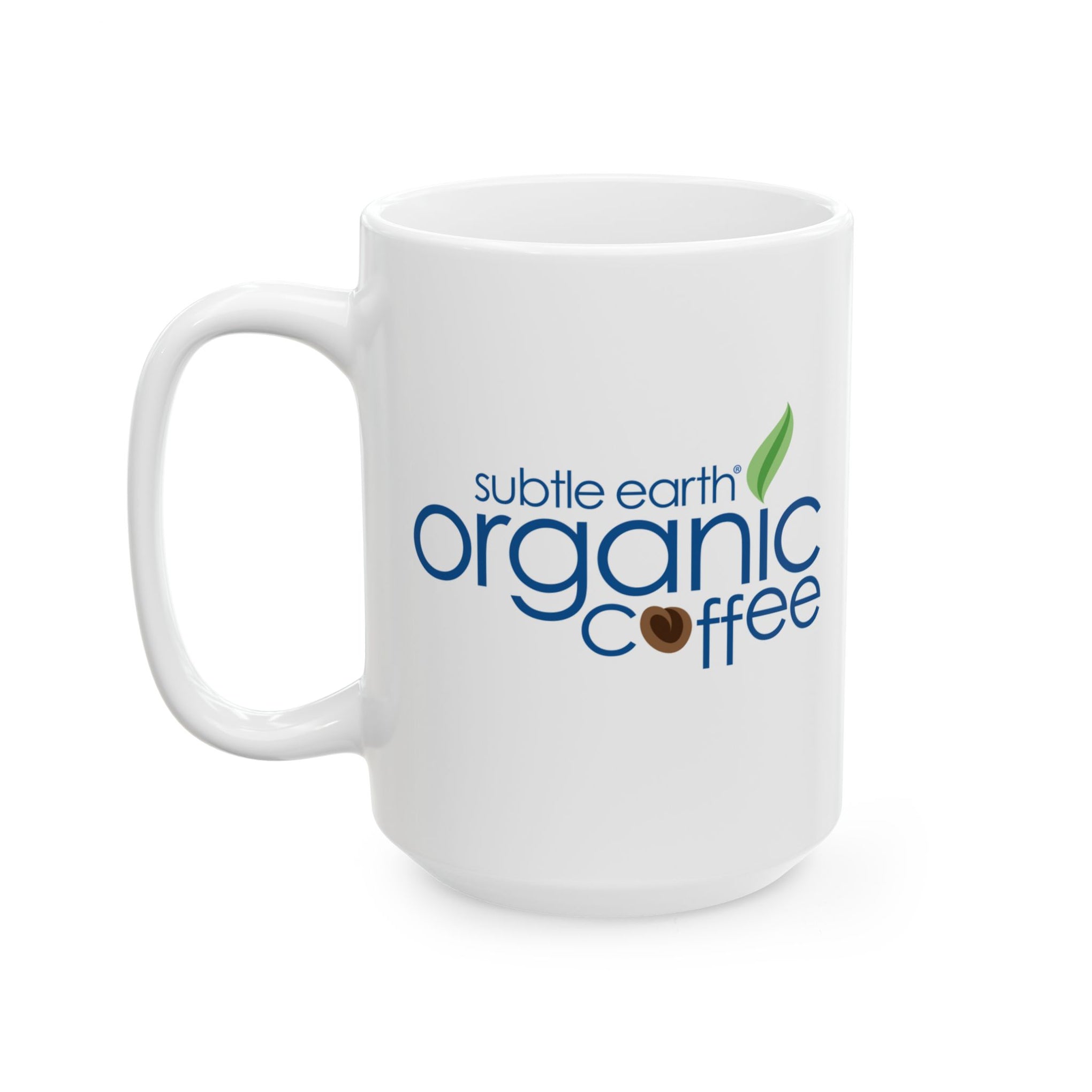 Subtle Earth Organic Ceramic Coffee Mug  (11oz, 15oz)