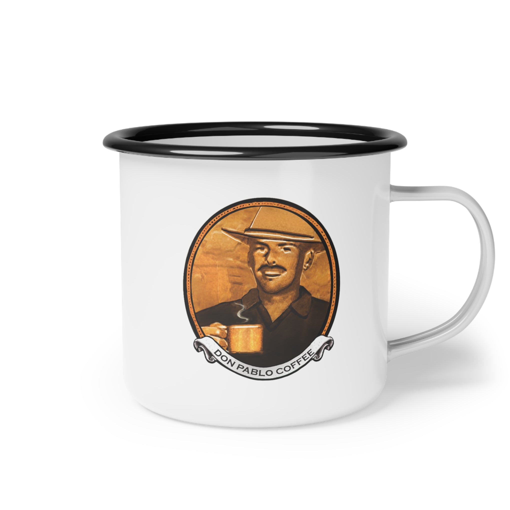 Don Pablo Coffee 12oz Enamel Camper Cup