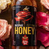 Alpha Bee  Rose Infused Honey – Pure, Raw Florida Honey