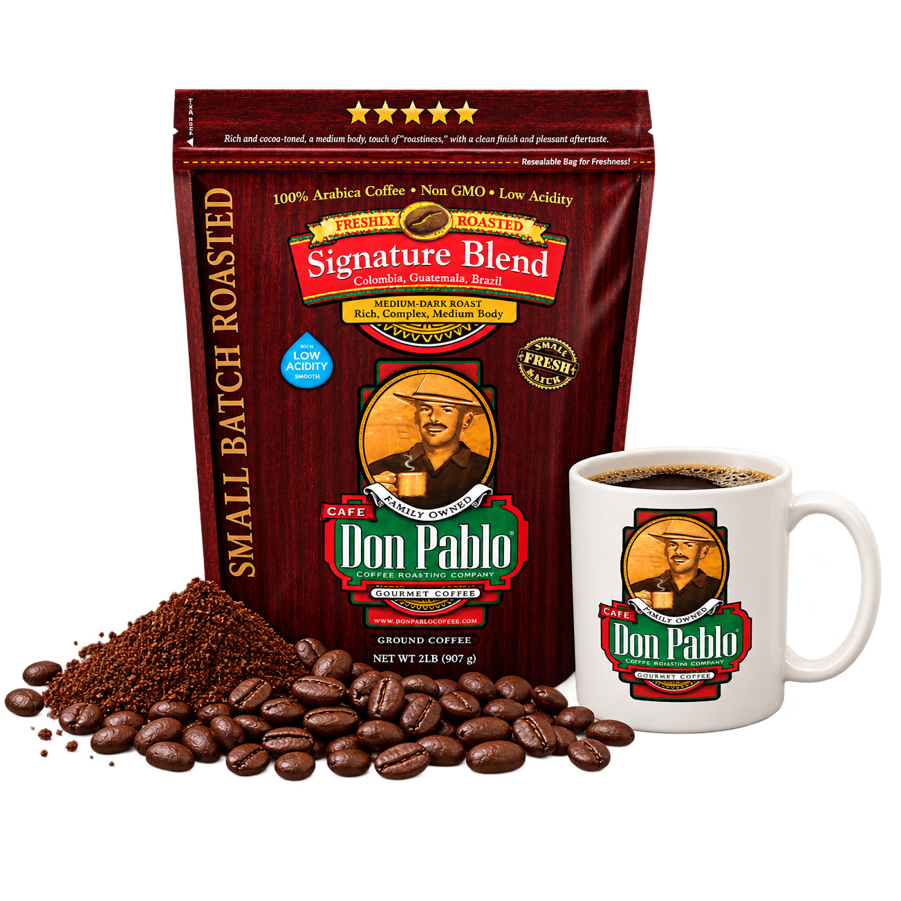 Don Pablo Signature Blend Coffee & Mug Bundle