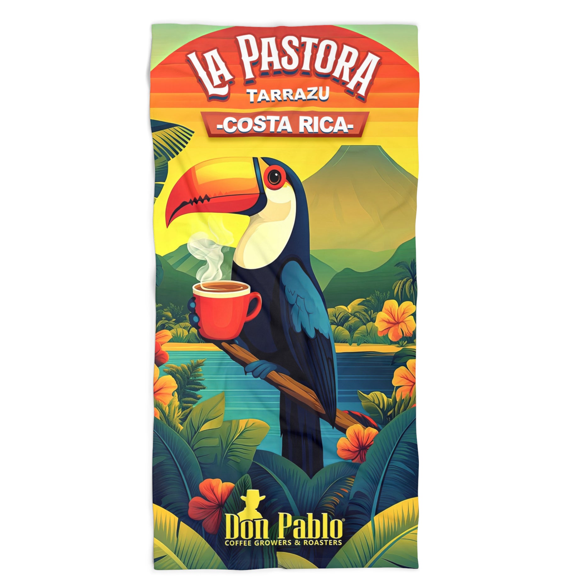 Celebrating La Pastora Coffee Beach Towel