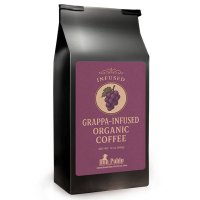 Grappa Infused Organic Coffee