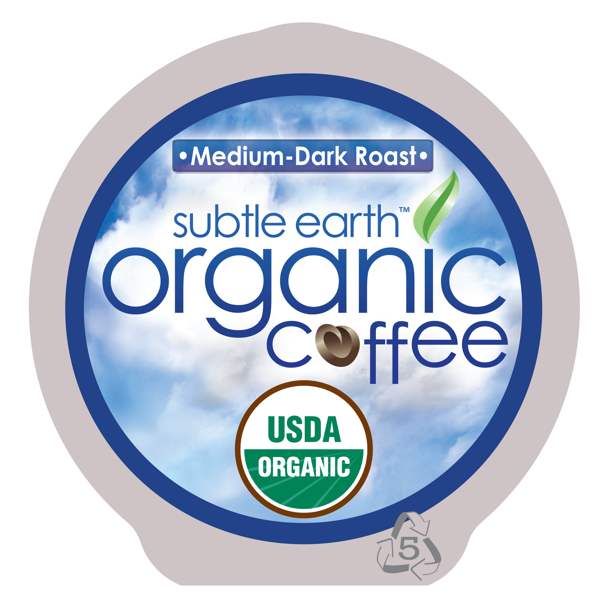 Subtle Earth Organic Meduim Dark Roast K Cups hide