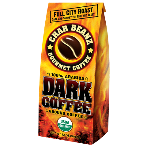 CharBeanz Organic Dark Coffee 12 oz bag