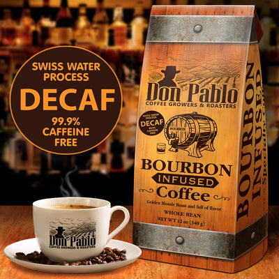 Don Pablo Bourbon Infused Decaf Coffee 12 oz bag