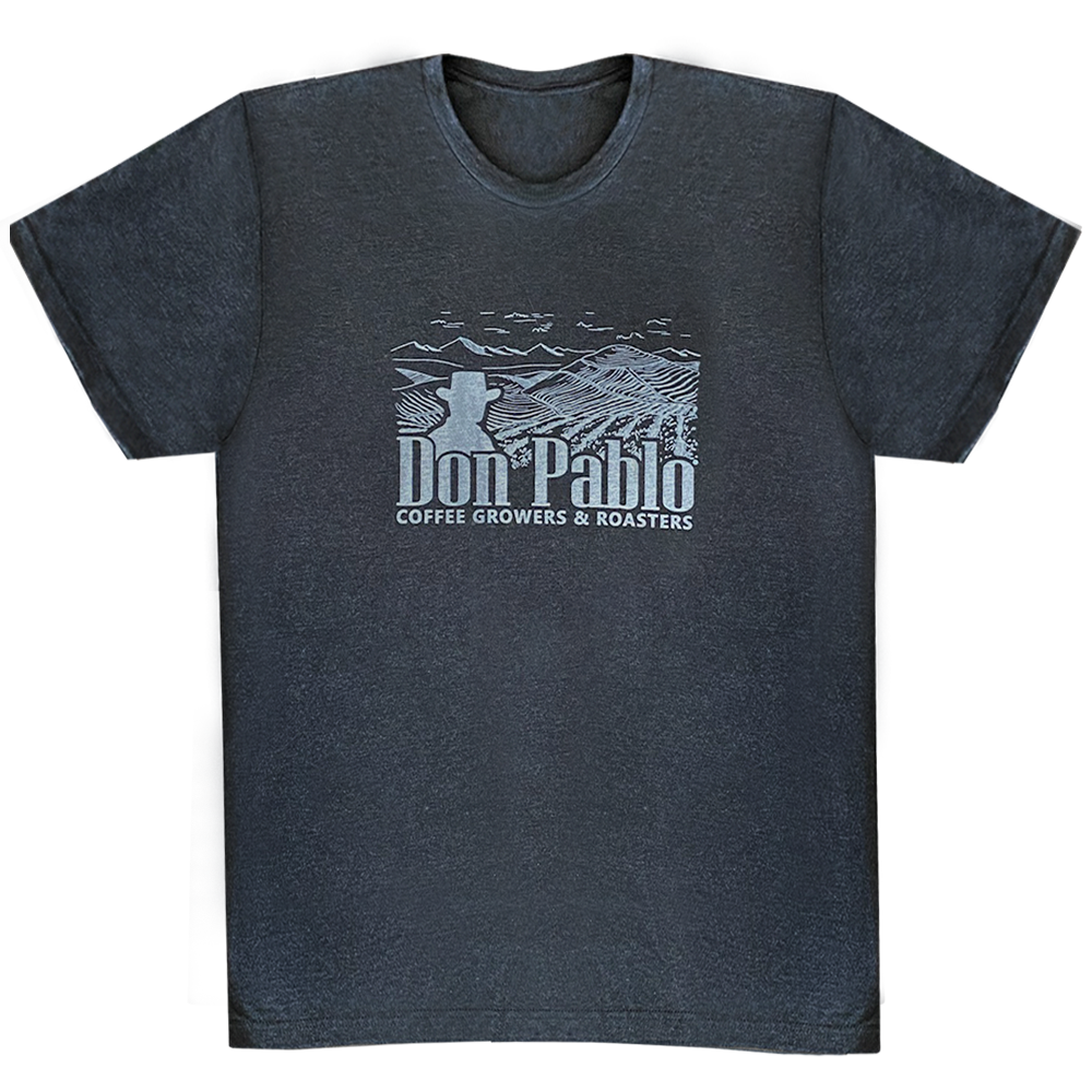 Don Pablo Coffee T-Shirt - White and Heather Grey