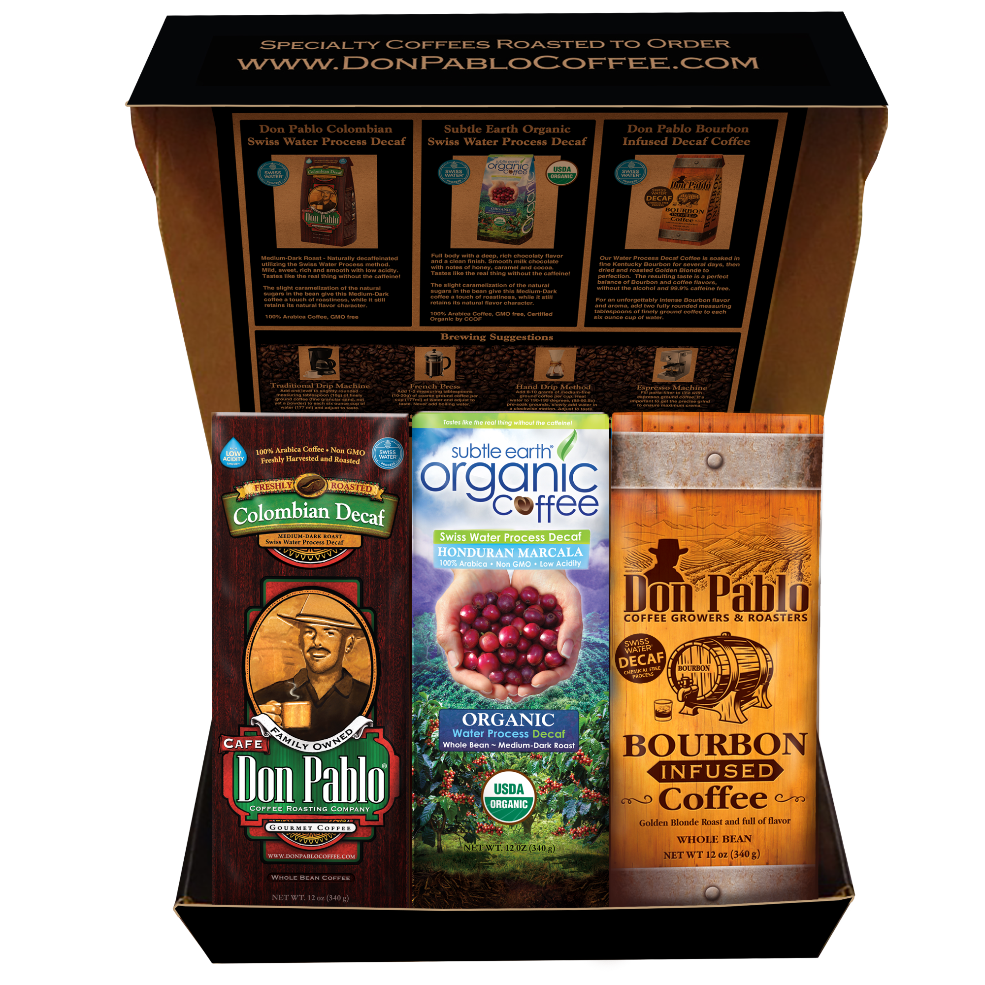 don pablo decaf coffee gift box hide